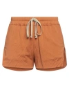 Rick Owens Woman Shorts & Bermuda Shorts Tan Size 2 Cotton In Brown