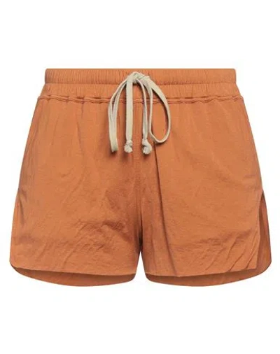 Rick Owens Woman Shorts & Bermuda Shorts Tan Size 2 Cotton In Brown
