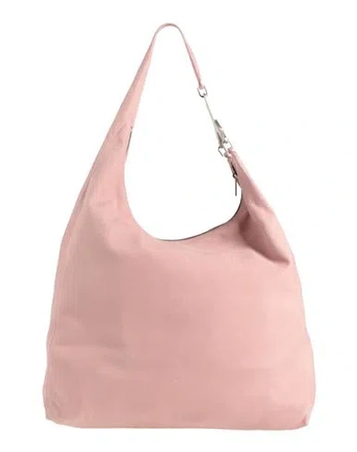 Rick Owens Woman Shoulder Bag Light Pink Size - Cow Leather