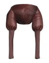 Rick Owens Woman Shrug Chocolate Brown Size 4 Polyamide, Virgin Wool