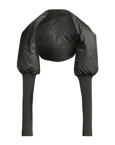 Rick Owens Woman Shrug Military Green Size 4 Polyamide, Virgin Wool