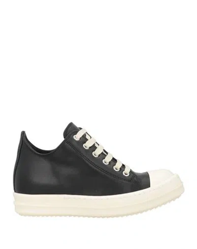 Rick Owens Woman Sneakers Black Size 6 Leather