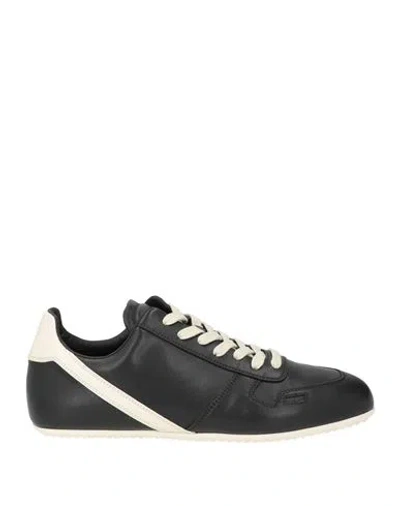 Rick Owens Woman Sneakers Black Size 7 Leather In Multi