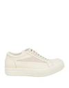 Rick Owens Woman Sneakers Ivory Size 5 Leather In White