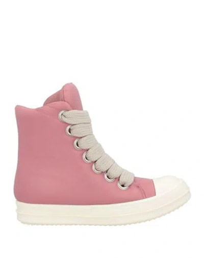 Rick Owens Woman Sneakers Pink Size 11 Leather
