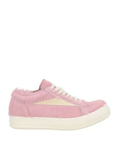 Rick Owens Woman Sneakers Pink Size 6 Leather