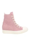 Rick Owens Woman Sneakers Pink Size 8 Leather