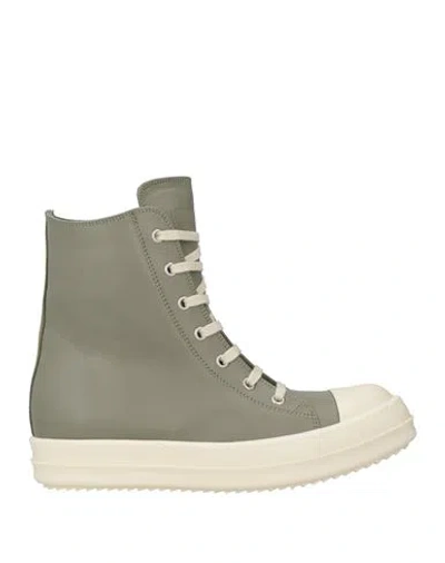 Rick Owens Woman Sneakers Sage Green Size 5 Leather