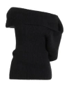 Rick Owens Woman Sweater Black Size L Alpaca Wool, Polyamide, Wool, Elastane