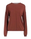 Rick Owens Woman Sweater Brown Size S Viscose, Polyester In Brown