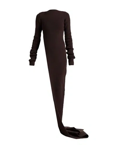 RICK OWENS RICK OWENS WOMAN SWEATER BROWN SIZE S CASHMERE, VIRGIN WOOL, ELASTANE