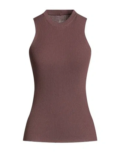 Rick Owens Woman Sweater Brown Size Xs Virgin Wool