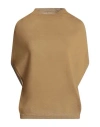 Rick Owens Woman Sweater Camel Size S Cashmere In Brown