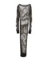 Rick Owens Woman Sweater Charcoal Size M Polyamide, Mohair Wool, Wool In Grey