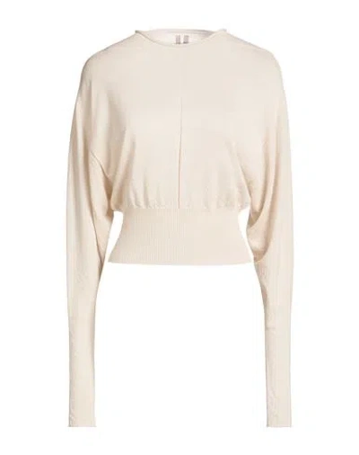 Rick Owens Woman Sweater Cream Size S Cashmere In White
