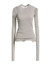 Rick Owens Woman Sweater Grey Size 4 Viscose, Silk In Gray