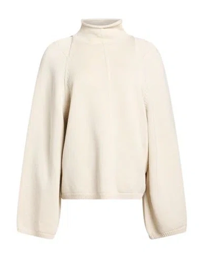Rick Owens Woman Sweater Ivory Size S Virgin Wool In Animal Print