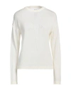 Rick Owens Woman Sweater Ivory Size S Virgin Wool In White