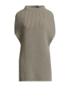 Rick Owens Woman Sweater Khaki Size S Virgin Wool In Gray
