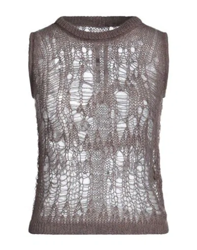 RICK OWENS RICK OWENS WOMAN SWEATER LEAD SIZE S POLYAMIDE, MOHAIR WOOL, WOOL