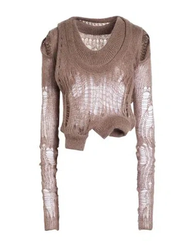 Rick Owens Woman Sweater Lead Size S Polyamide, Mohair Wool, Wool
