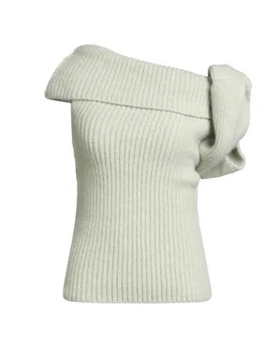 Rick Owens Woman Sweater Light Green Size M Alpaca Wool, Polyamide, Wool, Elastane