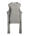 Rick Owens Woman Sweater Light Grey Size L Virgin Wool