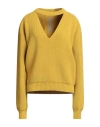 Rick Owens Woman Sweater Marigold Size S Virgin Wool In Yellow