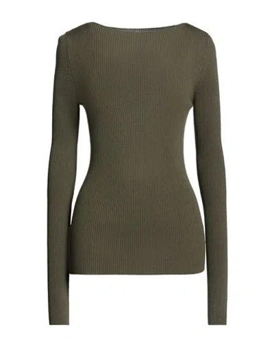 Rick Owens Woman Sweater Military Green Size S Virgin Wool
