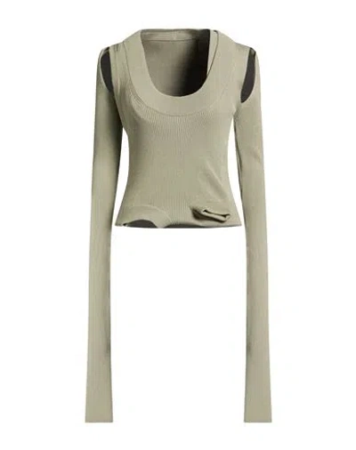 Rick Owens Woman Sweater Sage Green Size S Viscose, Polychloride