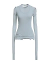 Rick Owens Woman Sweater Sky Blue Size 4 Viscose, Silk