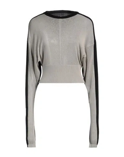 Rick Owens Woman Sweater Taupe Size S Cotton In Grey