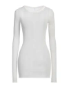 Rick Owens Woman Sweater White Size 4 Viscose, Silk