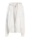 Rick Owens Woman Sweatshirt Off White Size Xl Cotton