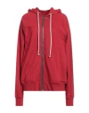 Rick Owens Woman Sweatshirt Red Size S Cotton
