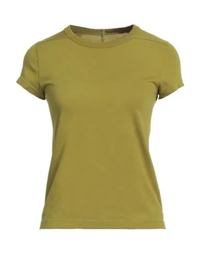Rick Owens Woman T-shirt Acid Green Size 6 Cotton In Green