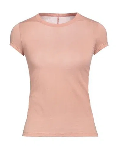 Rick Owens Woman T-shirt Antique Rose Size 4 Cotton In Pink