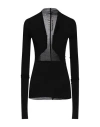 Rick Owens Lilies Woman Blouse Deep Purple Size 2 Polyamide, Elastane In Black