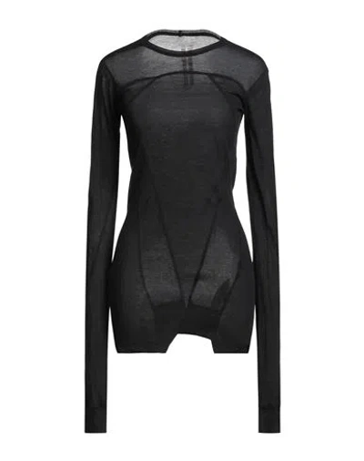 Rick Owens Woman T-shirt Black Size 4 Cotton