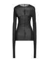 Rick Owens Woman T-shirt Black Size 4 Viscose, Silk In Black