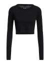 Rick Owens Woman T-shirt Black Size 8 Cotton