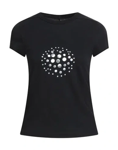 Rick Owens Woman T-shirt Black Size 8 Cotton
