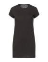 Rick Owens Woman T-shirt Dark Brown Size 6 Cotton In Brown