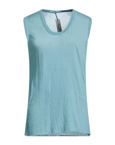 Rick Owens Woman T-shirt Emerald Green Size 8 Cotton