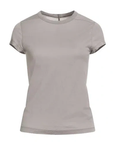 Rick Owens Woman T-shirt Grey Size 4 Cotton