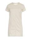 Rick Owens Woman T-shirt Light Grey Size 8 Cotton