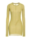 Rick Owens Woman T-shirt Lime Green Size 4 Viscose, Silk