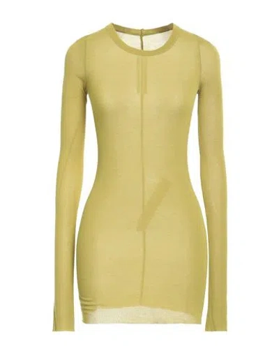 Rick Owens Woman T-shirt Lime Green Size 4 Viscose, Silk In Green