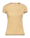 Rick Owens Woman T-shirt Marigold Size 4 Cotton In Yellow