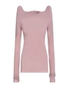 Rick Owens Woman T-shirt Mauve Size 4 Cupro, Elastane